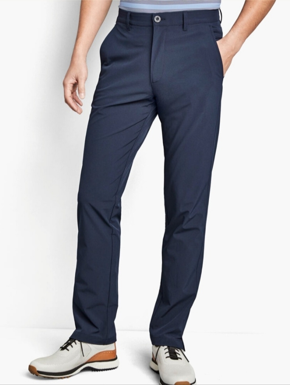 Johnston Murphy Mens 33 XC4 Performance Pants Navy Blue UPF 50
